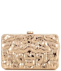 Cezanne Hammered Metal Minaudiere Clutch
