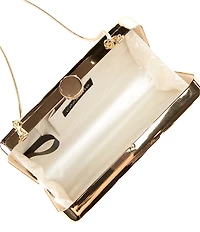 Cezanne Hammered Metal Minaudiere Clutch