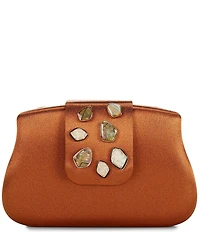 Cezanne Jackie Stone Handle Minaudiere Clutch