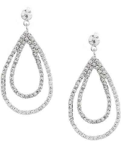 Cezanne Loops Crystal Orbital Drop Earrings