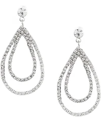 Cezanne Loops Crystal Orbital Drop Earrings