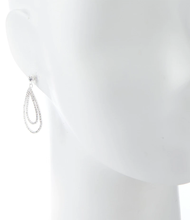 Cezanne Loops Crystal Orbital Drop Earrings
