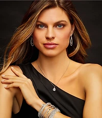 Cezanne Loops Crystal Orbital Drop Earrings