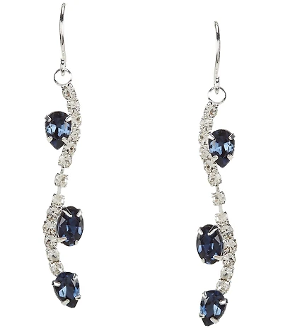 Cezanne Lucia Rhinestone Linear Earrings