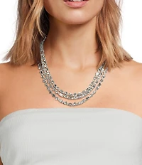 Cezanne Milano Rhinestone Multi-Strand Necklace