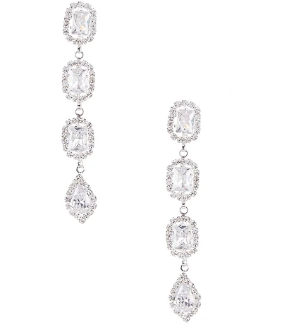 Cezanne Mixed Stone Linear Earrings