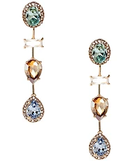 Cezanne Multi Stone Short Linear Earrings