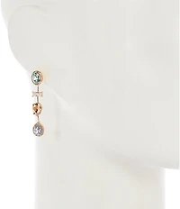 Cezanne Multi Stone Short Linear Earrings