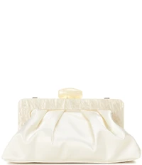 Cezanne Nacre Acrylic Satin Clutch Bag