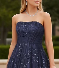 Cezanne Nav Spaced Collar Necklace