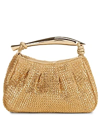 Cezanne Organic Handle Metallic Top Handle Clutch