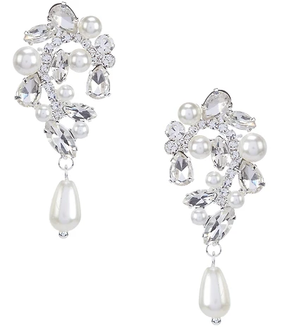 Cezanne Paisley Pearl Drop Earrings