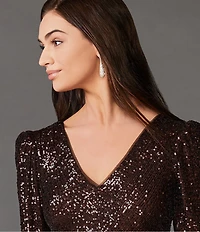 Cezanne Pave Domed Metal Crystal Statement Drop Earrings