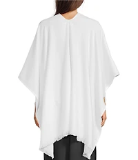 Cezanne Pearl Border Evening Wrap