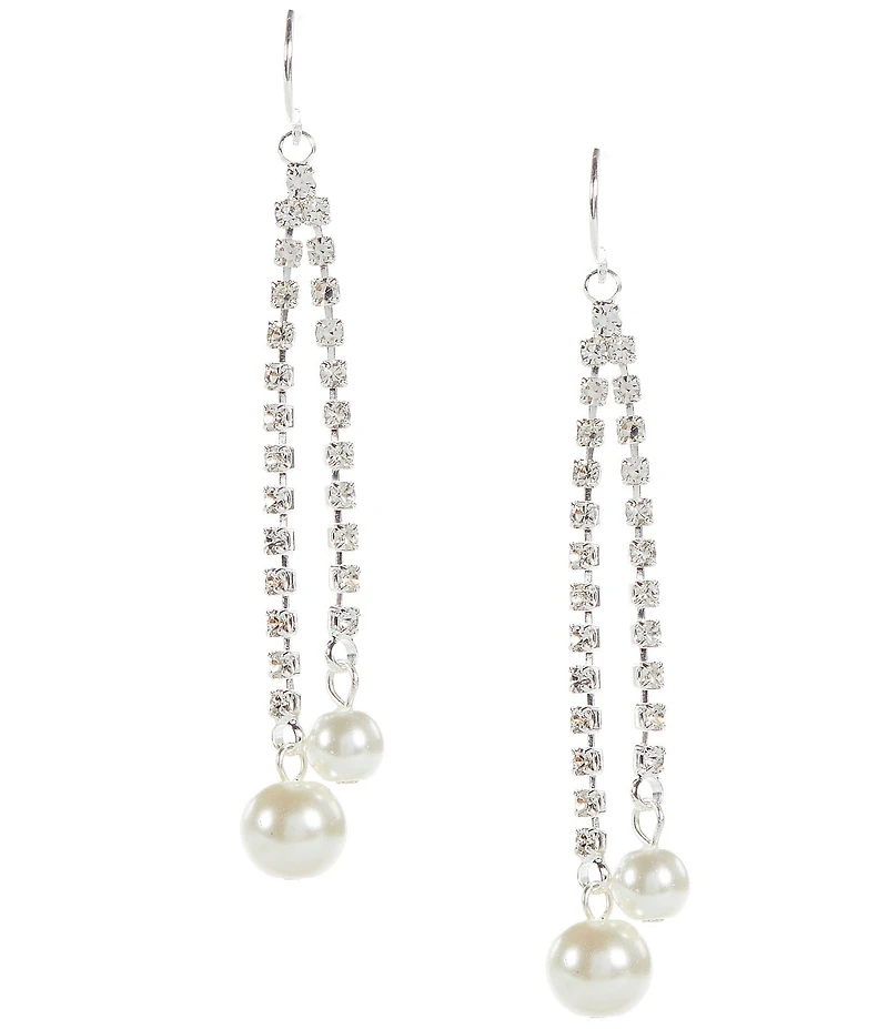 Cezanne Pearl Double Drop Earrings