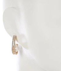 Cezanne Pearl Hoop Earrings