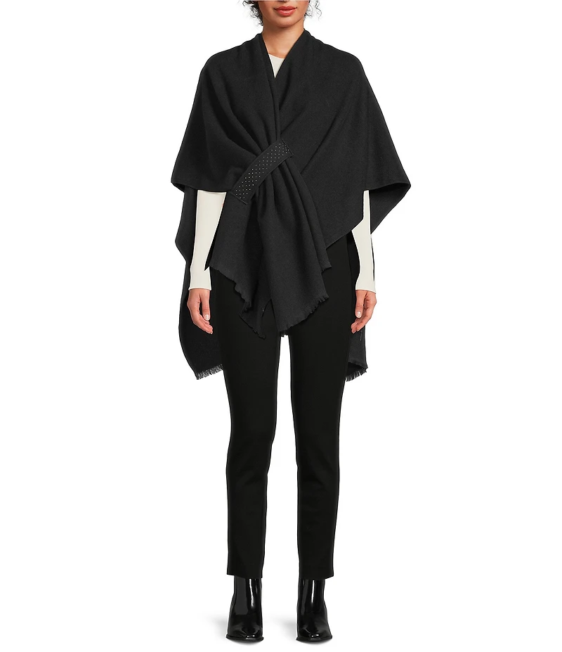 Cezanne Rhinestone Pull Thru Wrap Kimono