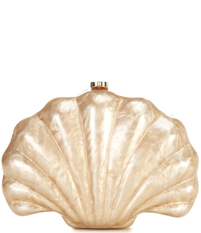 Cezanne Resort Marishell Acrylic Minaudiere Shell Clutch Bag