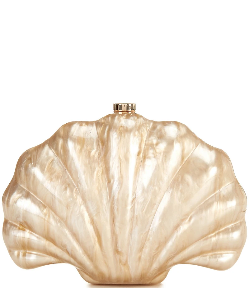 Cezanne Resort Marishell Acrylic Minaudiere Shell Clutch Bag