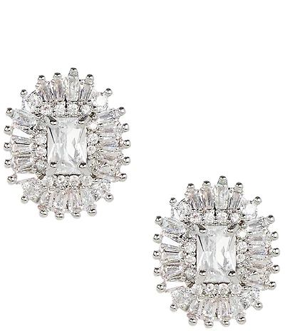Cezanne Rhinestone Starburst Stud Earrings