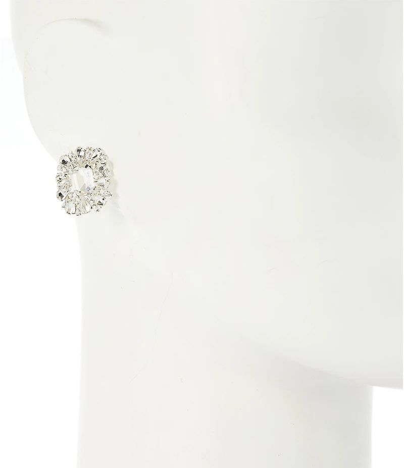 Cezanne Rhinestone Sunburst Drop Earrings