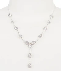 Cezanne Rhinestone Crystal Teardrop Y-Necklace