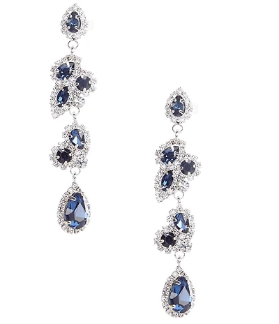 Cezanne Crystal Blue Sapphire Earrings