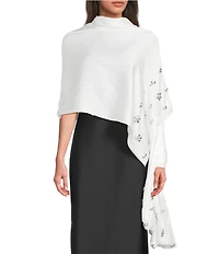 Cezanne Satin Pearl Cluster Evening Wrap