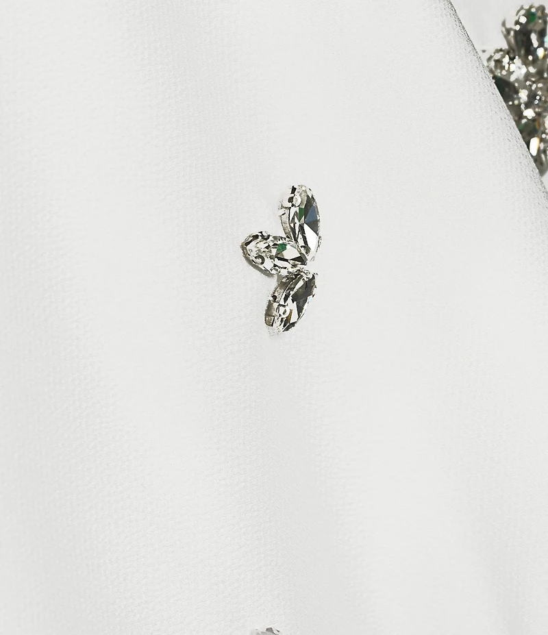 Cezanne Satin Pearl Cluster Evening Wrap