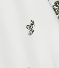 Cezanne Satin Pearl Cluster Evening Wrap