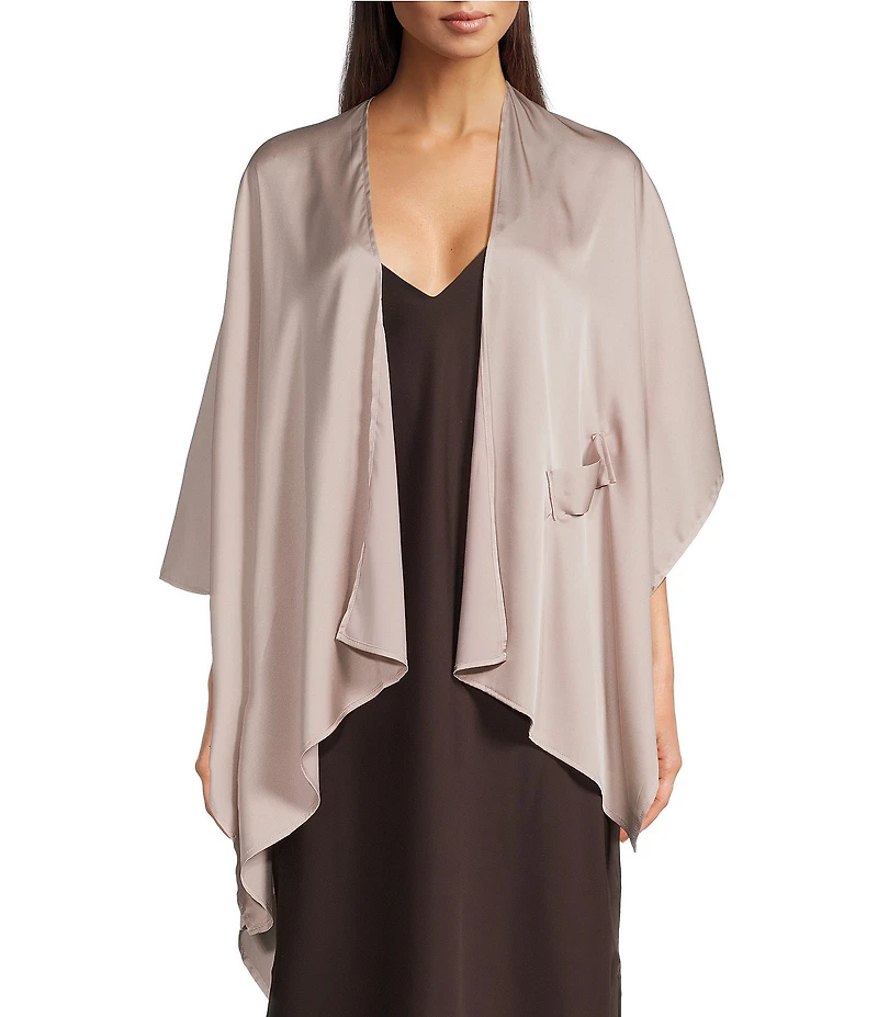 Cezanne Satin Pull Through Evening Wrap