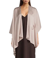 Cezanne Satin Pull Through Evening Wrap