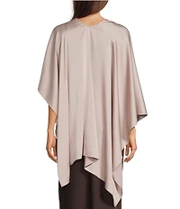Cezanne Satin Pull Through Evening Wrap