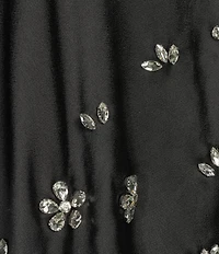 Cezanne Satin Stone Cluster Evening Wrap