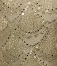 Cezanne Scallop Beads Evening Wrap