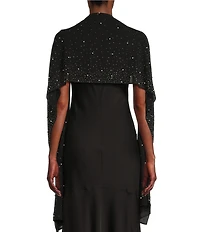 Cezanne Scattered Pearl and Crystal Silk Evening Wrap