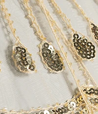 Cezanne Sequin and Bead Poncho