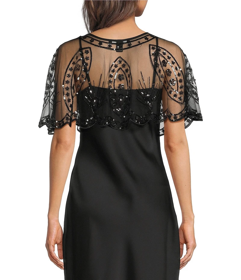Cezanne Sequin Embellished Cape