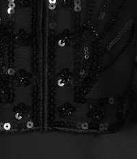 Cezanne Sequin Embellished Cape