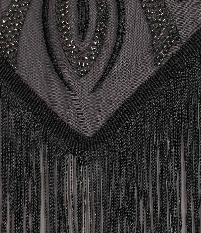 Cezanne Sequin Fringe Cape