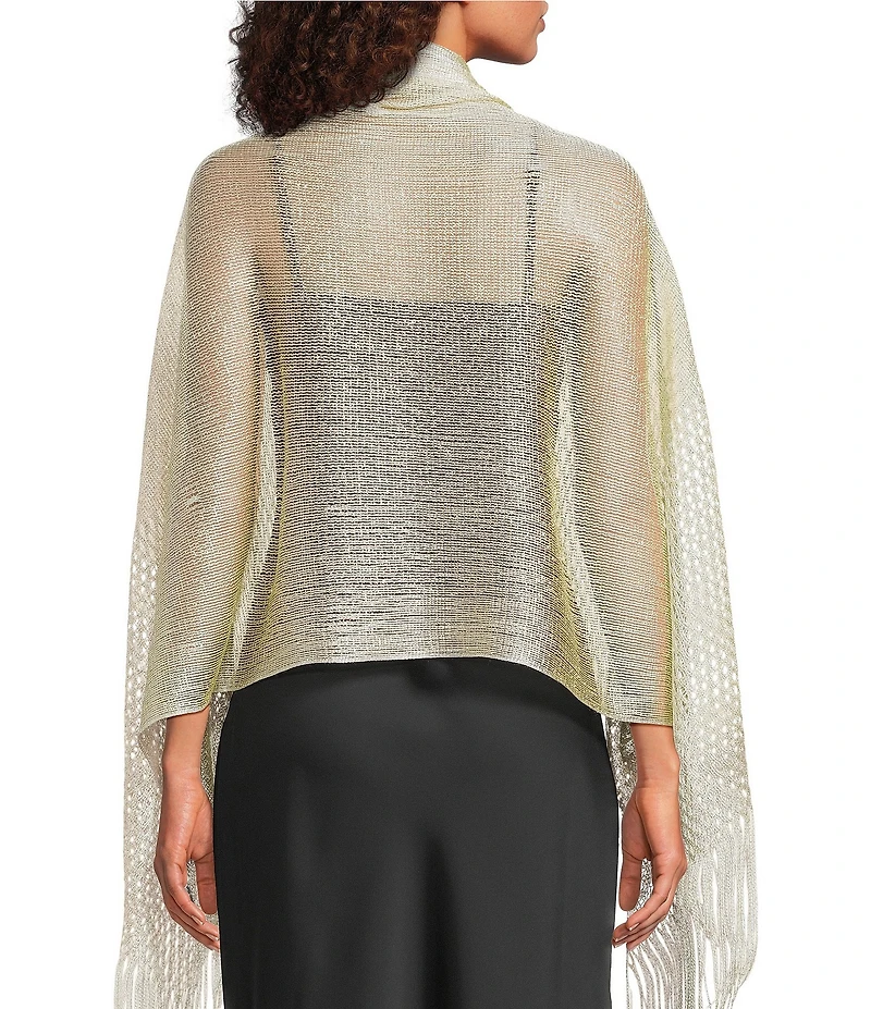 Cezanne Shimmer Tassel Scarf Wrap