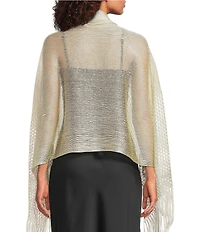 Cezanne Shimmer Tassel Scarf Wrap