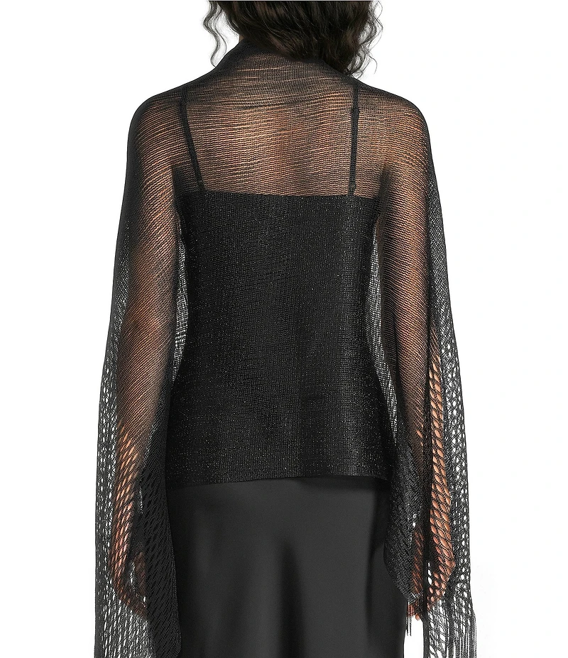 Cezanne Shimmer Tassel Scarf Wrap