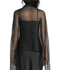 Cezanne Shimmer Tassel Scarf Wrap
