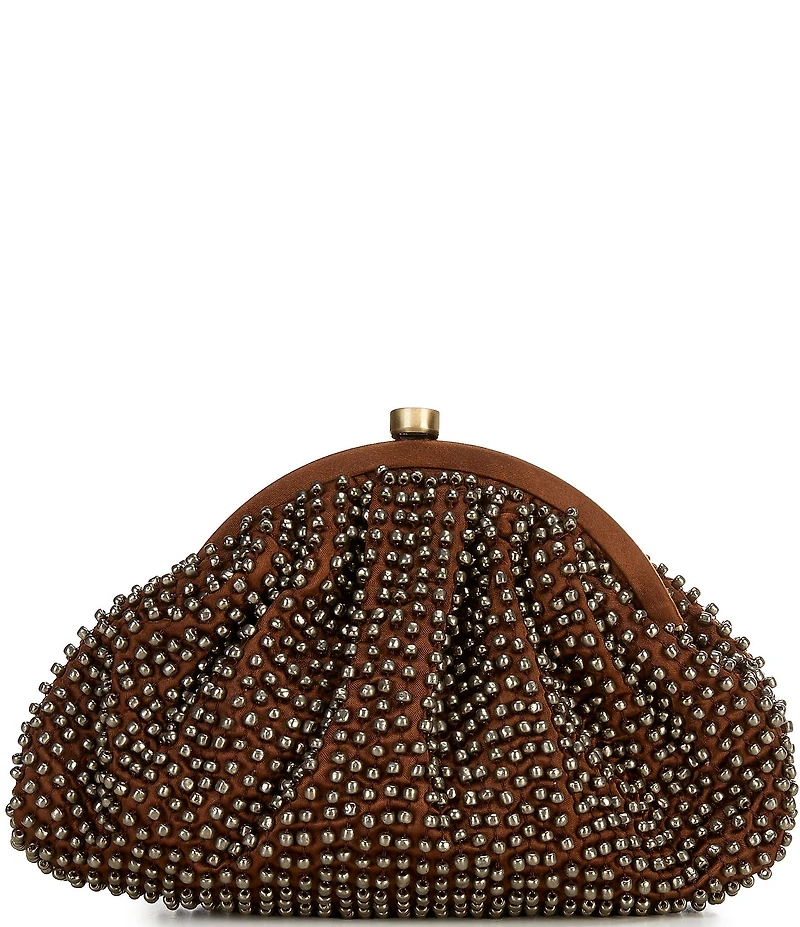 Cezanne Slinky Bead Kisslock Minaudiere Clutch