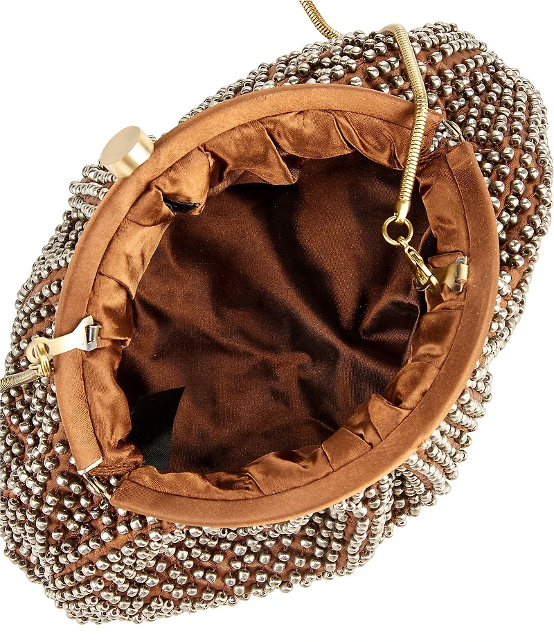 Cezanne Slinky Bead Kisslock Minaudiere Clutch