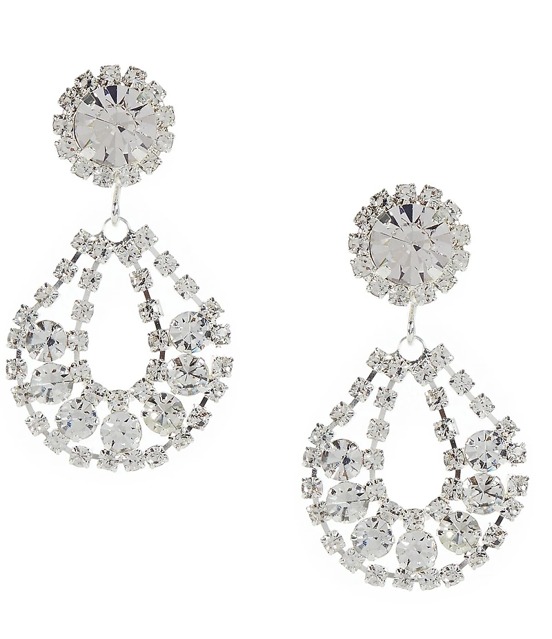 Cezanne Sweep Framed Orbital Earrings