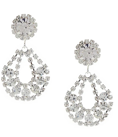 Cezanne Sweep Framed Orbital Earrings