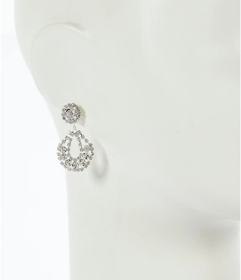 Cezanne Sweep Framed Orbital Earrings