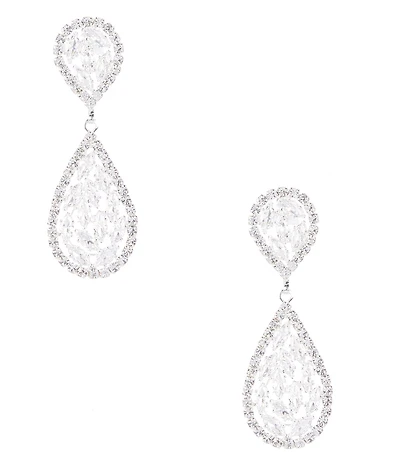 Cezanne Teardrop Stone Mix Drop Earrings